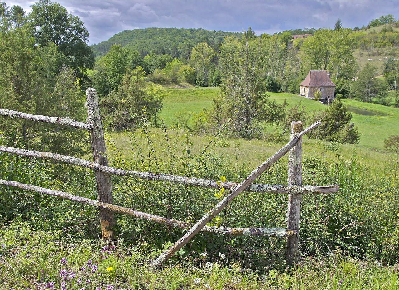 France, Kraštovaizdis, Kaimas, Kaimiškas, Ūkis, Miškas, Medžiai, Miškai, Vasara, Pavasaris