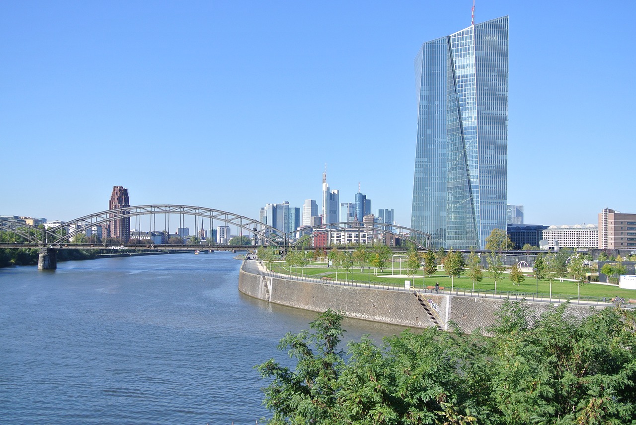 Frankfurtas, Panorama, Ecb Frankfurt, Nemokamos Nuotraukos,  Nemokama Licenzija