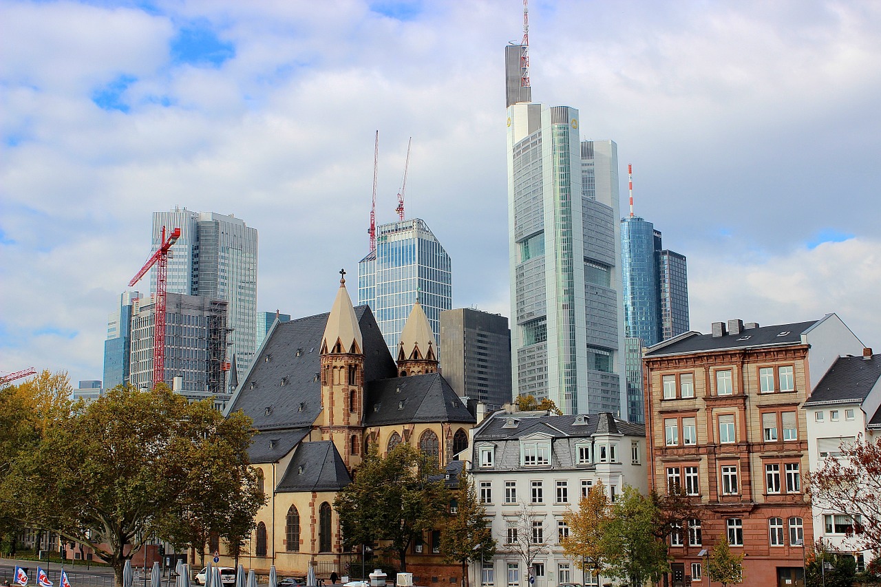 Frankfurtas, Panorama, Mainhattan, Dangoraižiai, Miesto Panorama, Nemokamos Nuotraukos,  Nemokama Licenzija
