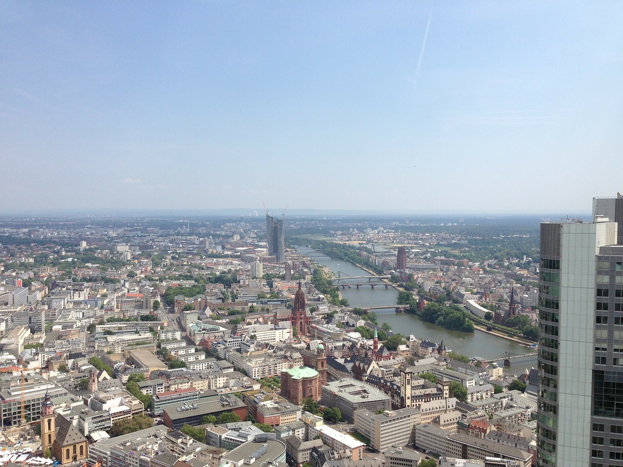 Frankfurtas, Pagrindinis, Panorama, Dangoraižis, Miesto Centras, Centras, Pagrindinis Bokštas, Vaizdas, Nemokamos Nuotraukos,  Nemokama Licenzija
