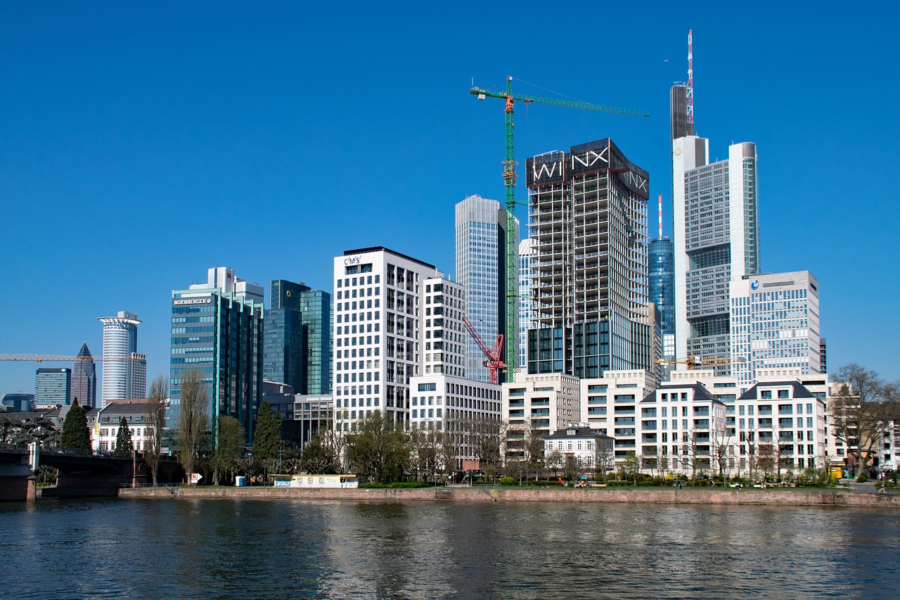 Frankfurtas, Pagrindinis, Hesse, Vokietija, Pagrindiniai Bankai, Dangoraižis, Architektūra, Lankytinos Vietos, Nemokamos Nuotraukos,  Nemokama Licenzija