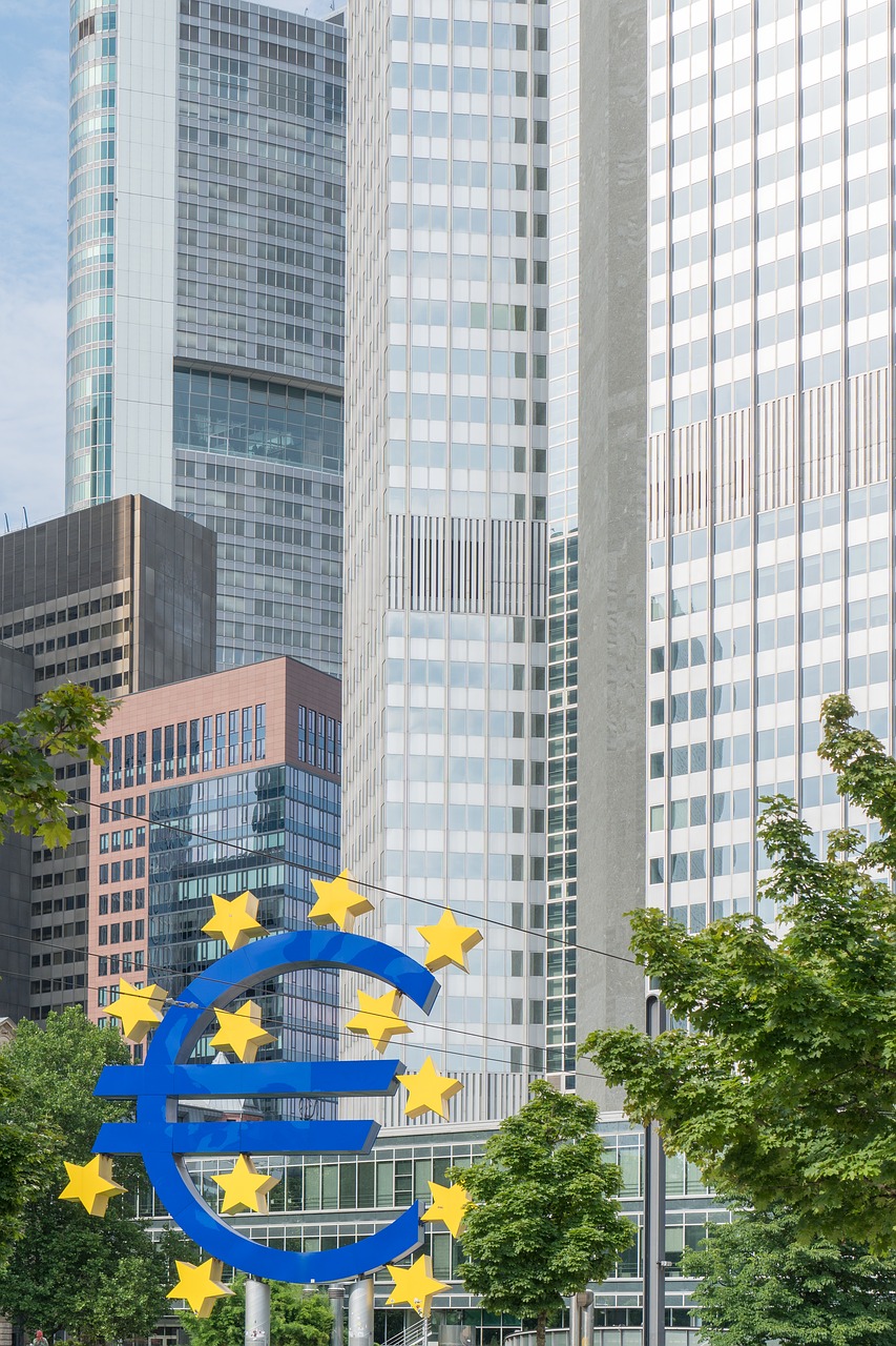 Frankfurtas, Europa, Euras, Euro Krizė, Europos Centrinis Bankas, Ecb, Dangoraižis, Dangoraižiai, Bankas, Valiuta