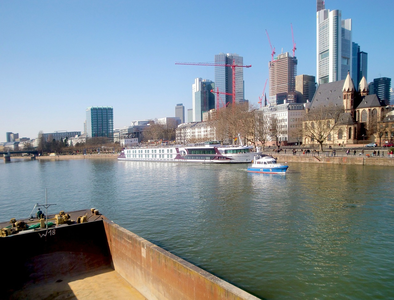 Frankfurtas, Panorama, Mainhattan, Dangoraižiai, Miesto Panorama, Dangoraižis, Architektūra, Upė, Nemokamos Nuotraukos,  Nemokama Licenzija