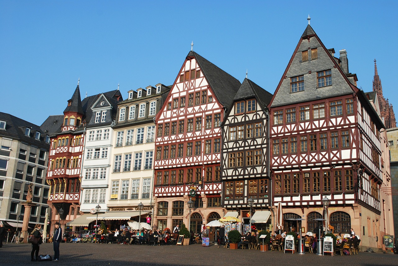 Frankfurtas, Vokietija, Orientyras, Miestas, Architektūros Dizainas, Miestas, Tradicinis, Struktūra, Turizmas, Dizainas