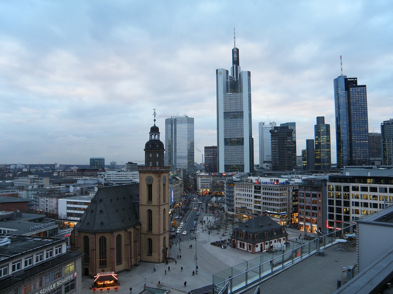 Frankfurtas, Panorama, Perspektyva, Dangoraižiai, Nemokamos Nuotraukos,  Nemokama Licenzija