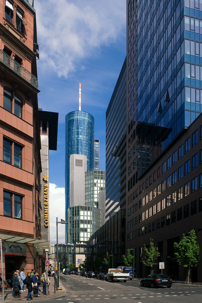 Frankfurtas, Dangoraižis, Finansų Centras, Dangoraižiai, Vokietija, Nemokamos Nuotraukos,  Nemokama Licenzija