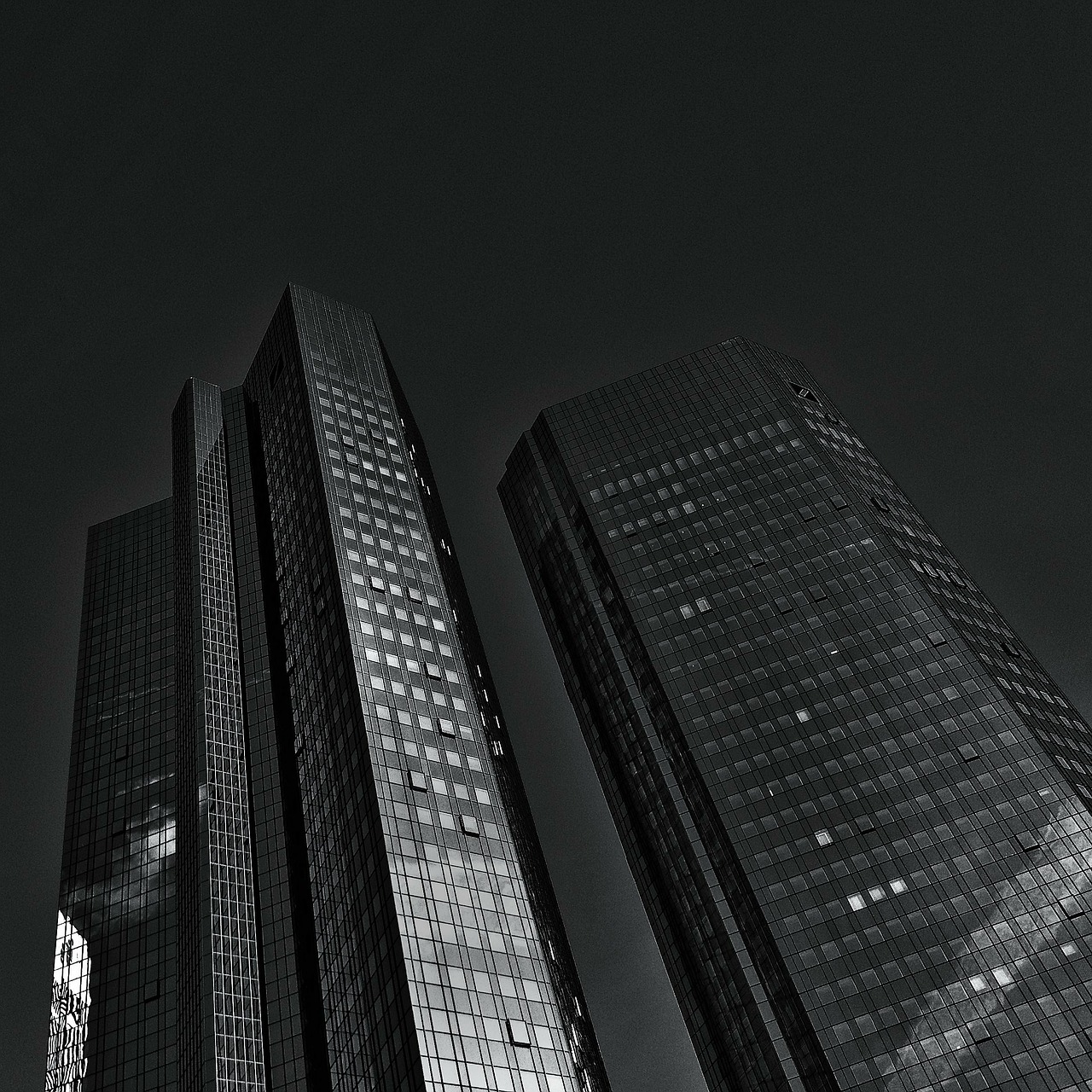 Frankfurtas, Deutsche Bank, Panorama, Dangoraižiai, Pastatas, Bankas, Architektūra, Finansai, Verslas, Pinigai