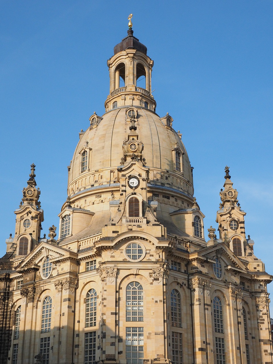 Frauenkirche, Drezdenas, Mūsų Ponios Bažnyčia, Evangelikų Liuteronų, Baroko Bažnyčia, Bažnyčia, Barokas, Monumentalus Pastatas, Dresdner Neumarkt, Pertvarkytas