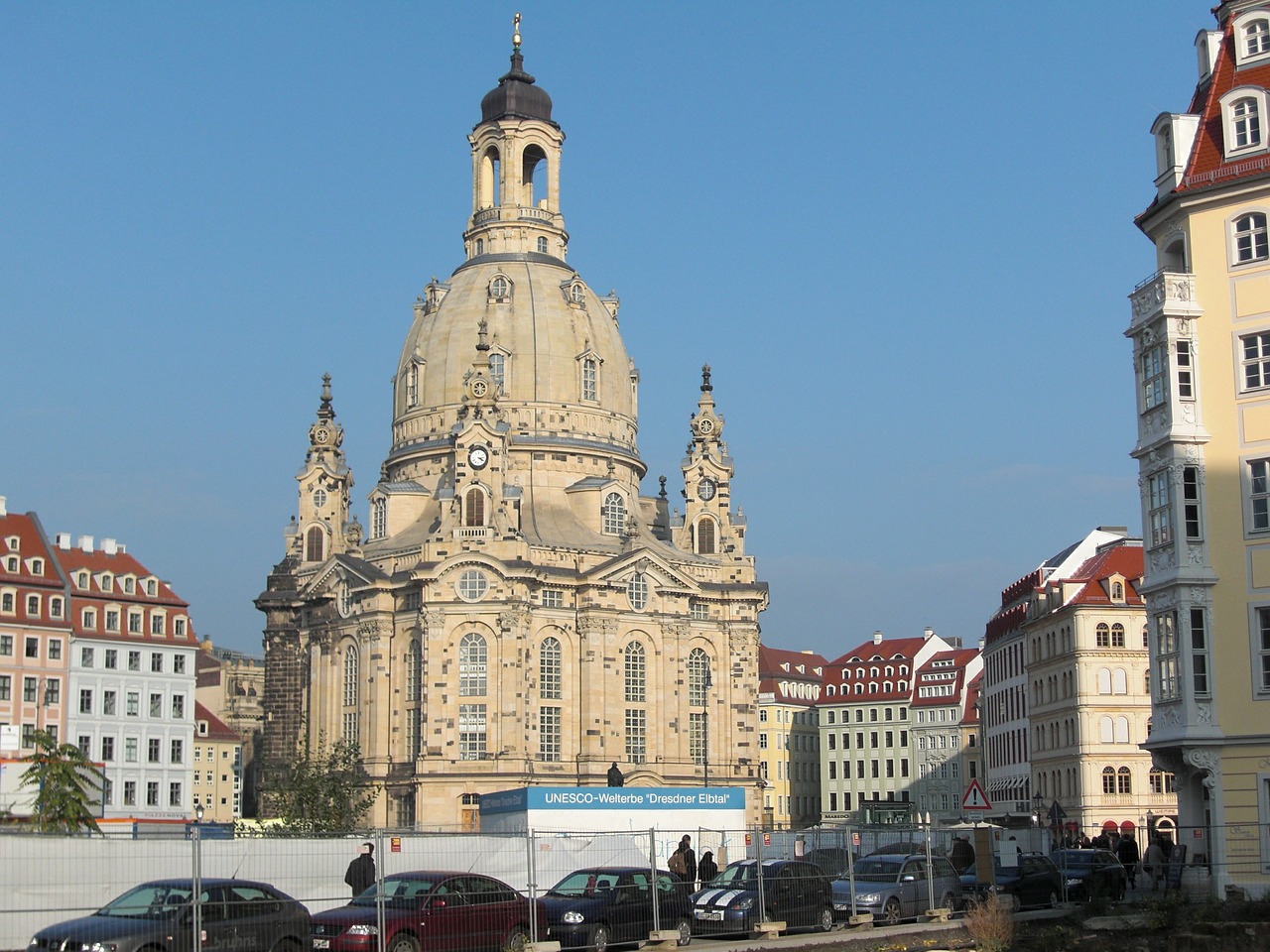 Frauenkirche, Drezdenas, Bažnyčia, Architektūra, Pastatas, Kupolas, Bokštas, Vokietija, Miestas, Paminklas