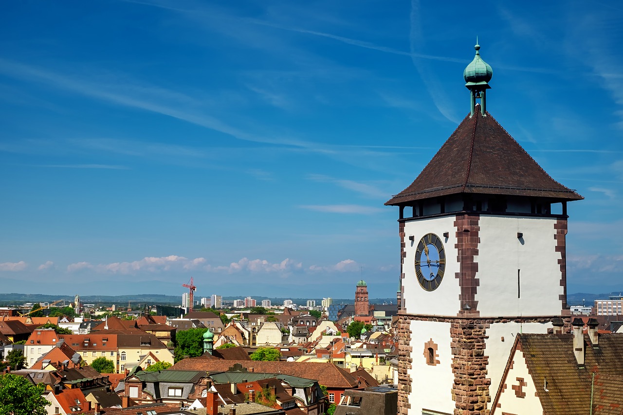 Freiburg,  Schwabentor,  City Gate,  Architektūra,  Miestas,  Namai,  Stogai,  Miestovaizdis,  Perspektyvos,  Istorinis Centras