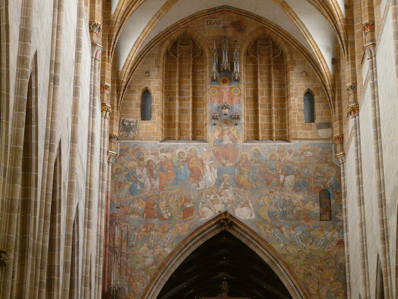 Freska, Kvorio Arka, Interjeras, Pastatas, Architektūra, Gotika, Naujausias Teismas, Ulmi Katedra, Fjeras, Durys