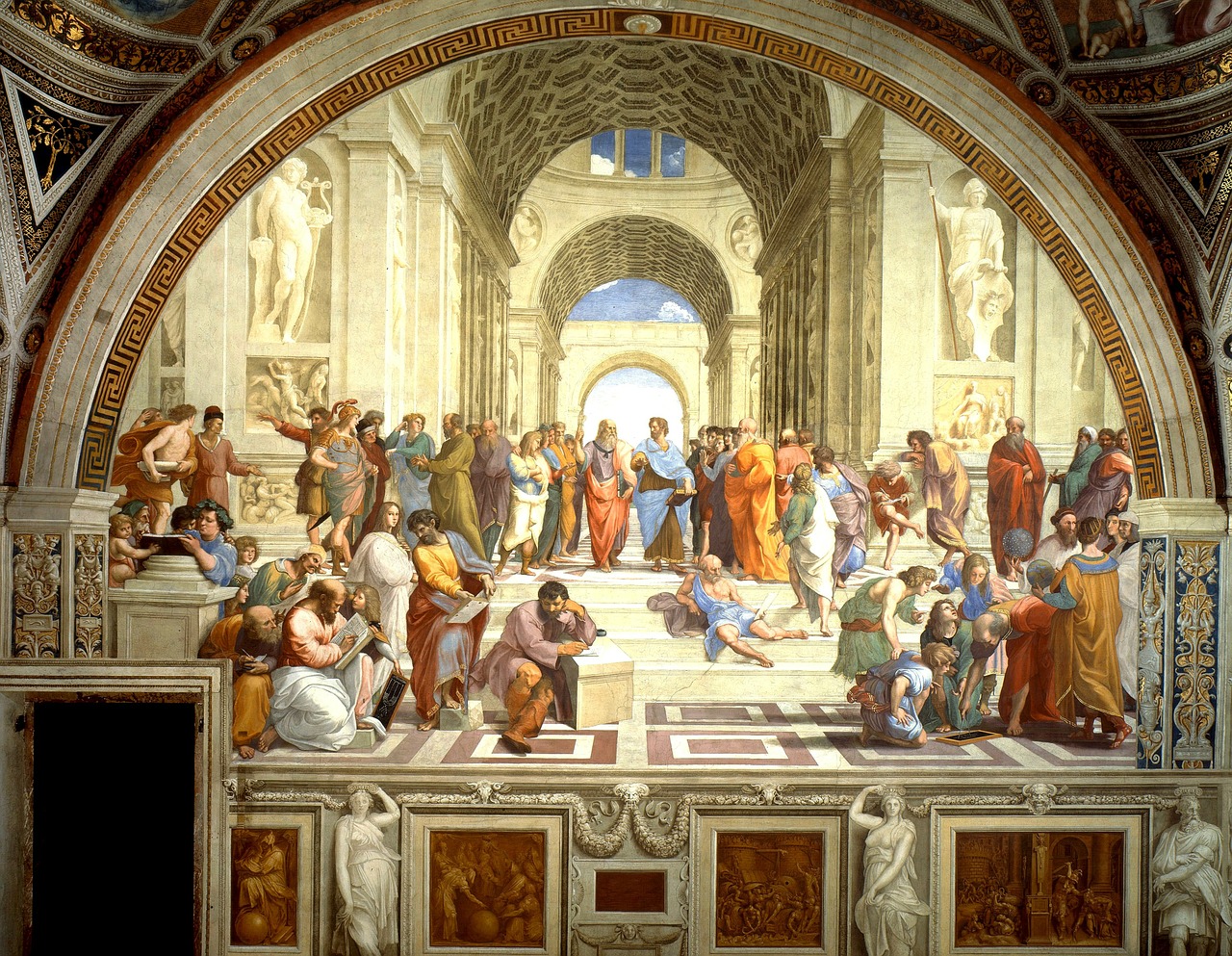 Freska, Fjeras, Atėnų Mokykla, Raffaello Sanzio, 1511, Menas, Meno Kūriniai, Nemokamos Nuotraukos,  Nemokama Licenzija