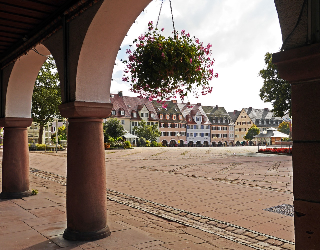 Freudenstadt, Prekyvietė, Šiaurinis Juodas Miškas, Žinomas, Nestandartiniai Namai, Arcade, Pakabinamas Krepšys, Istoriškai, Juodasis Miškas, Baden Württemberg