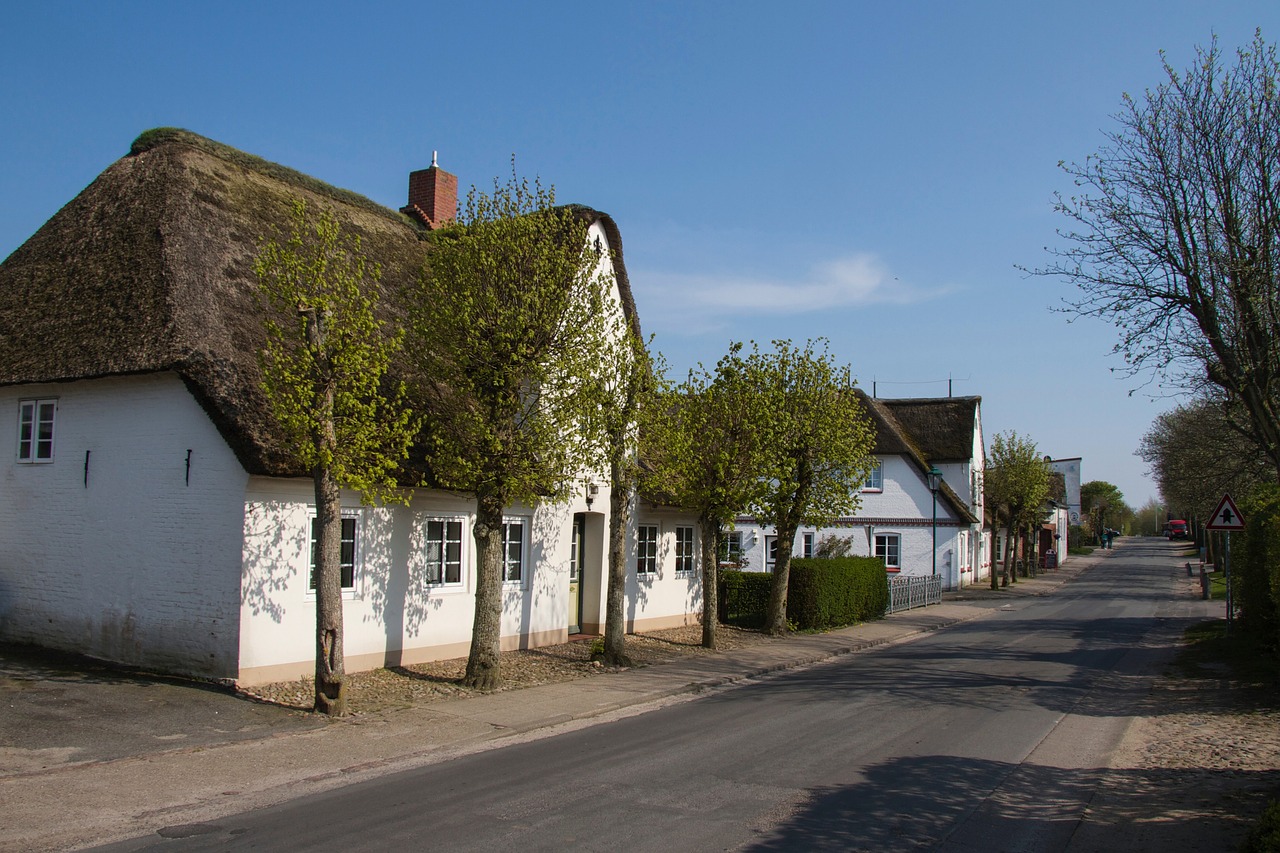 Friesenhaus, Šiaudinis Stogas, Föhr, Wadden Jūra, Nordfriesland, Nemokamos Nuotraukos,  Nemokama Licenzija