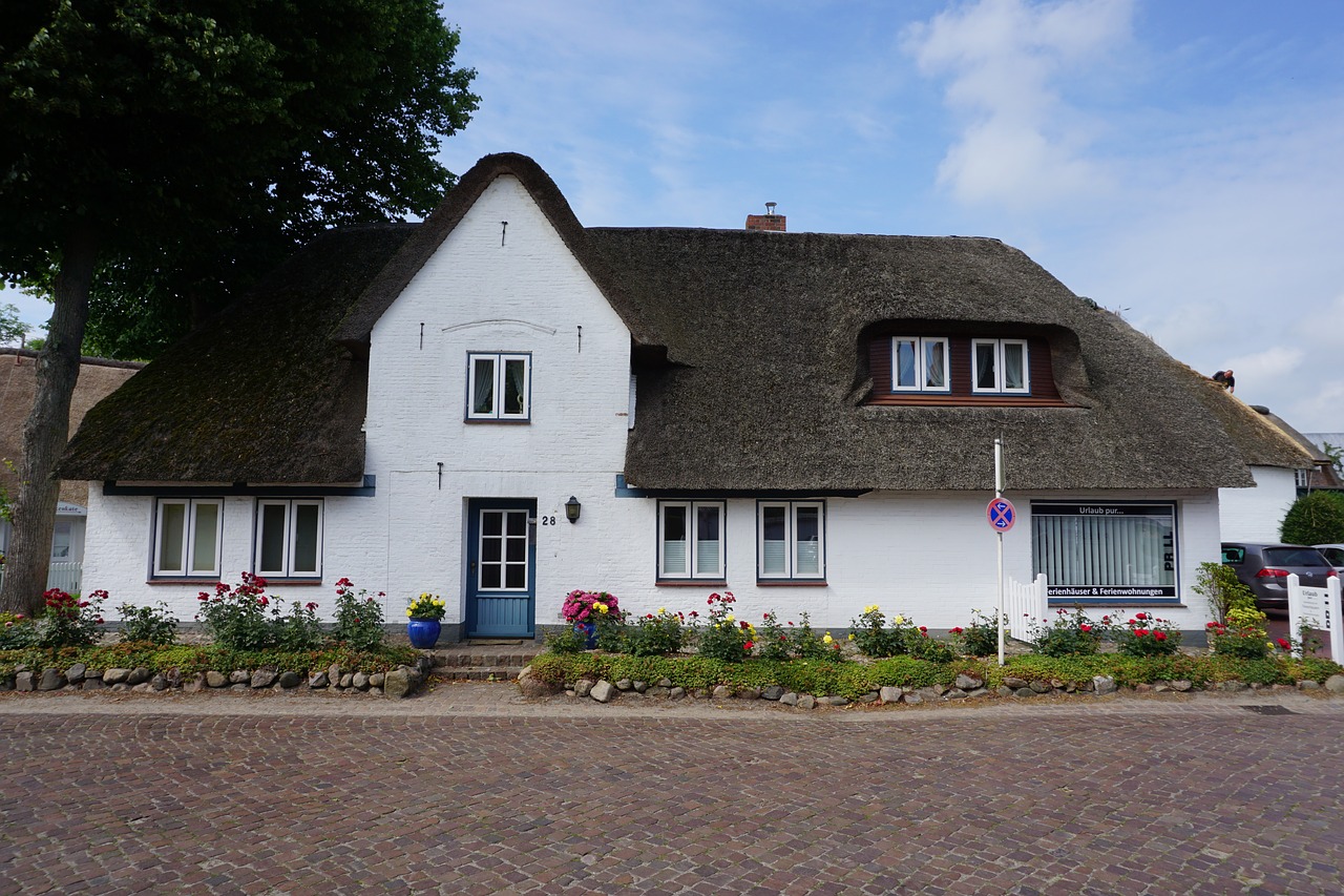 Fryzija, Föhr, Šiaudinis Stogas, Architektūra, Friesenhaus, Šiaurinė Vokietija, Nemokamos Nuotraukos,  Nemokama Licenzija