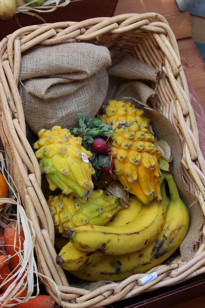 Vaisiai, Egzotiškas, Maistas, Šiukšlių Dėžė, Bananas, Turgus, Nemokamos Nuotraukos,  Nemokama Licenzija