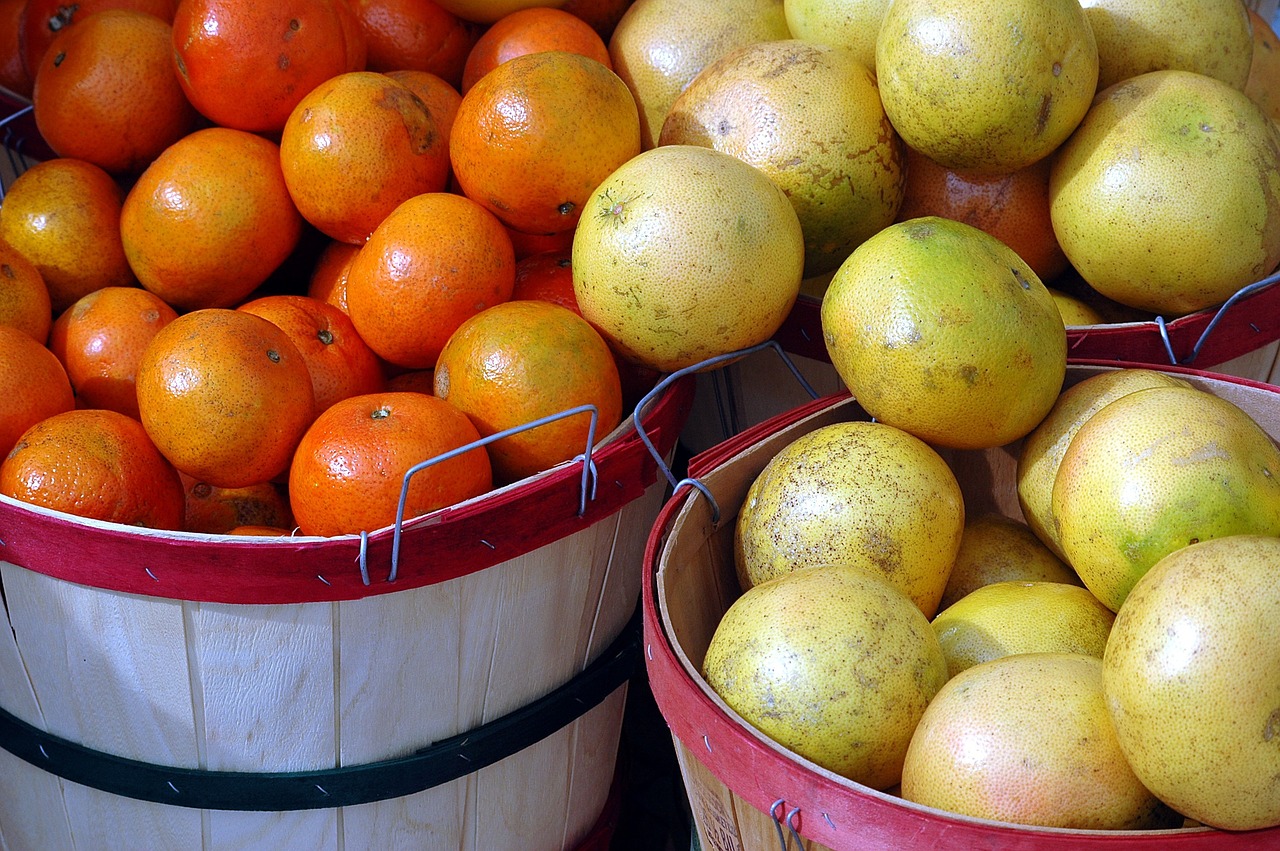Vaisiai, Apelsinai, Greipfrutas, Citrusiniai, Maistas, Oranžinis Vaisius, Prinokę, Sultingas, Vitaminas, Saldus