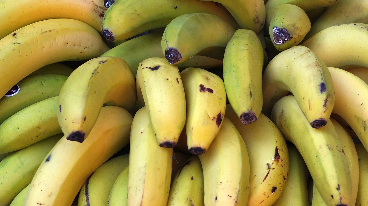 Vaisiai, Bananai, Maistas, Šviežias, Geltona, Nemokamos Nuotraukos,  Nemokama Licenzija