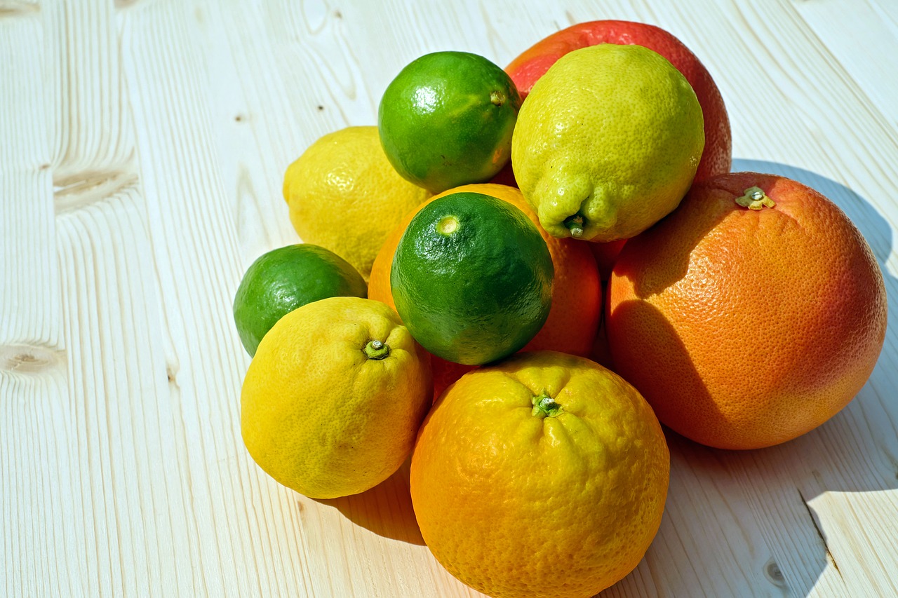 Vaisiai, Maistas, Atogrąžų Vaisiai, Citrusiniai Vaisiai, Vaisiai, Apelsinai, Citrinos, Kalkės, Greipfrutas, Vitaminai