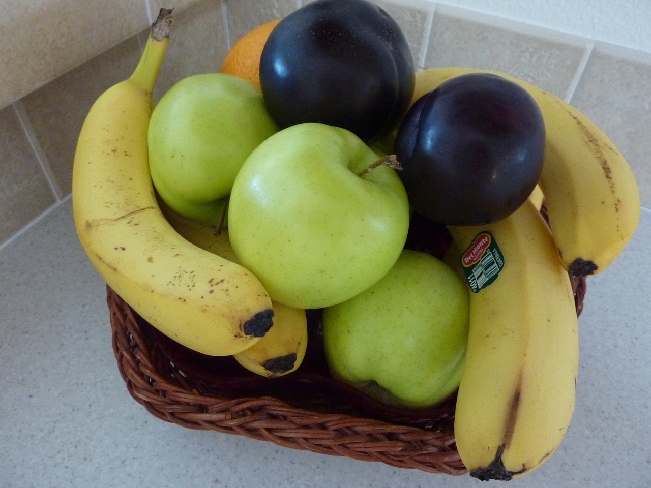 Vaisiai, Krepšelis, Obuoliai, Bananai, Obuolys, Maistas, Geltona, Žalias, Krūva, Bananas