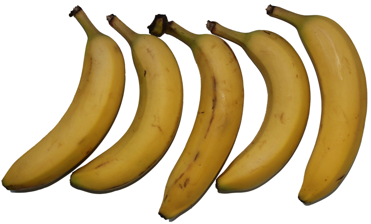 Vaisiai, Bananas, Png, Šviežias, Maistas, Sveikas, Ekologiškas, Mityba, Mityba, Atogrąžų