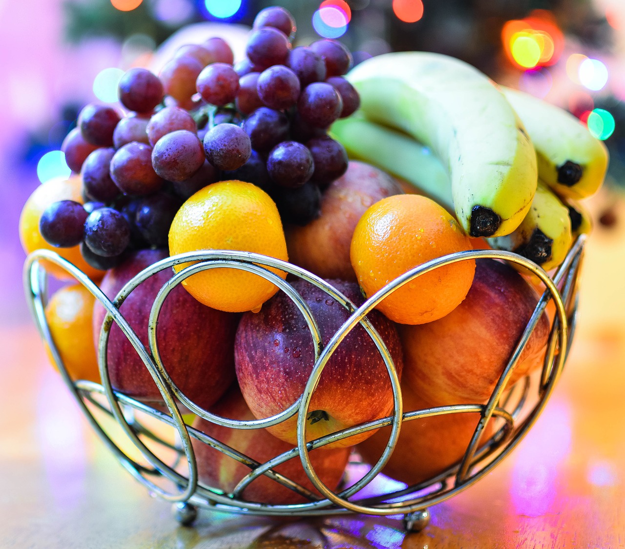 Vaisiai,  Vynuogės,  Bananai,  Apelsinai,  Bokeh,  Bananų,  Mitybos,  Oranžinė,  Maisto,  Saldus