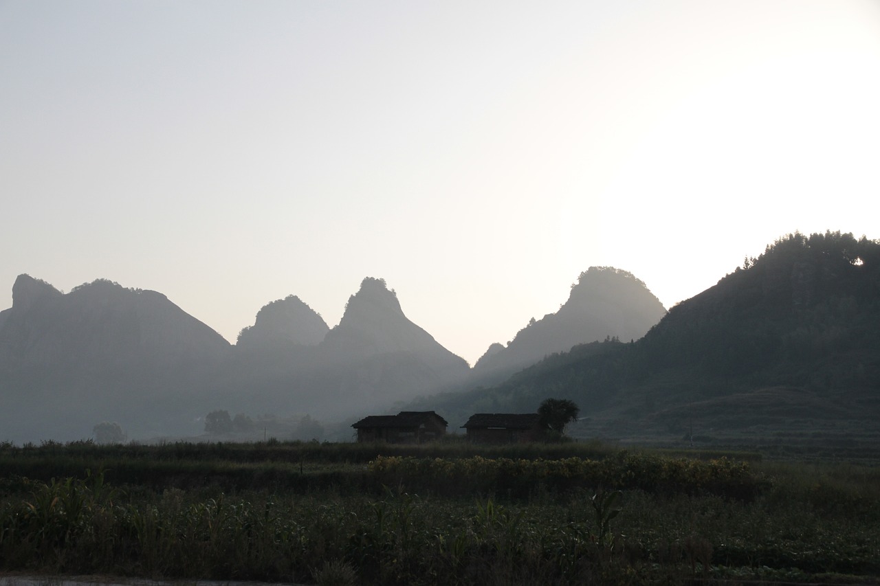 Fujian, Citylink, Anksti Rytą, Miglotas Kelias, Kalnas, Siluetas, Nemokamos Nuotraukos,  Nemokama Licenzija