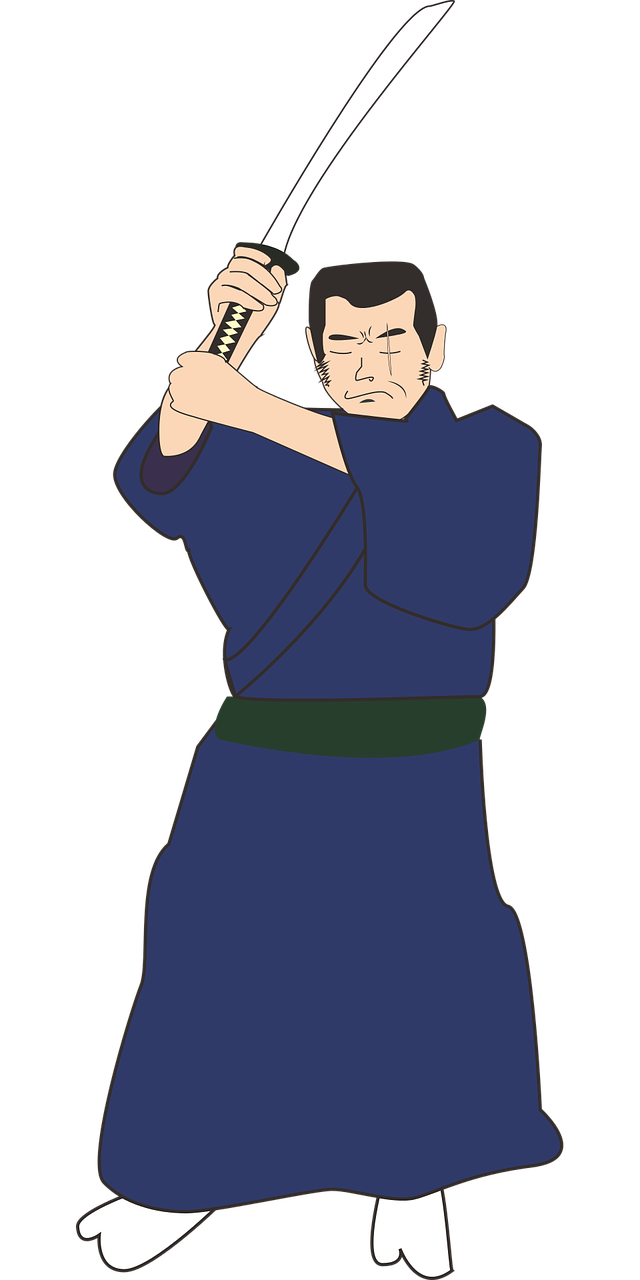 Fujitora, Issho, Vienas Gabalas, Samurajus, Kimono, Japonija, Kardas, Karys, Katana, Kovotojas