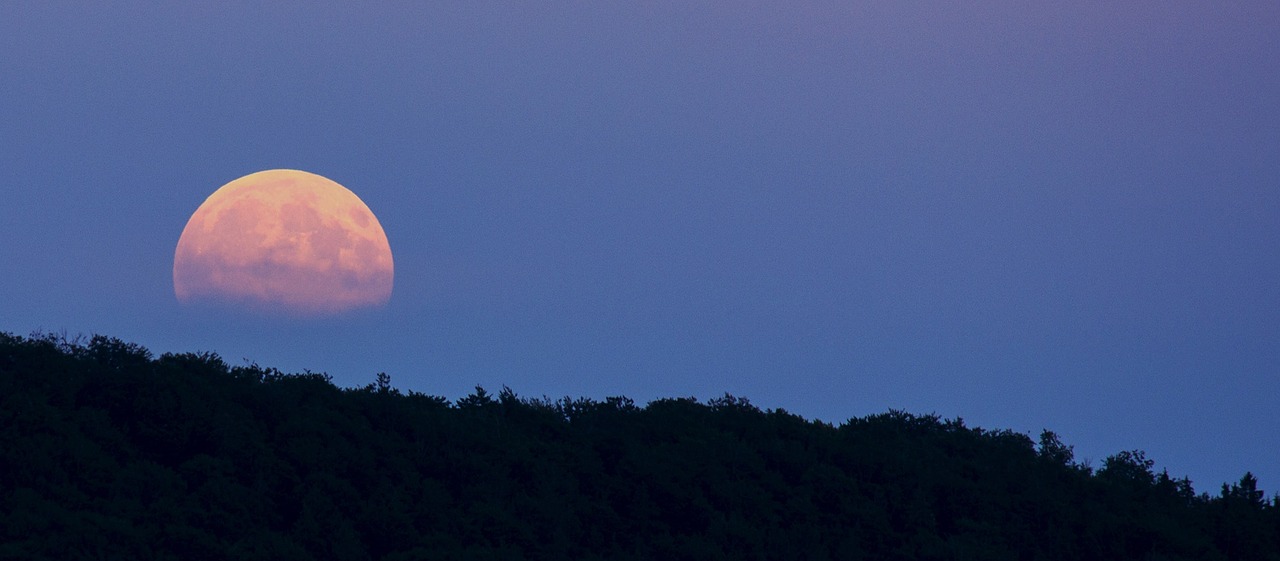 Pilnatis, Super Mėnulis, Moonrise, Mėnulis, Naktis, Twilight, Nuotaika, Vasaros Naktis, Nemokamos Nuotraukos,  Nemokama Licenzija