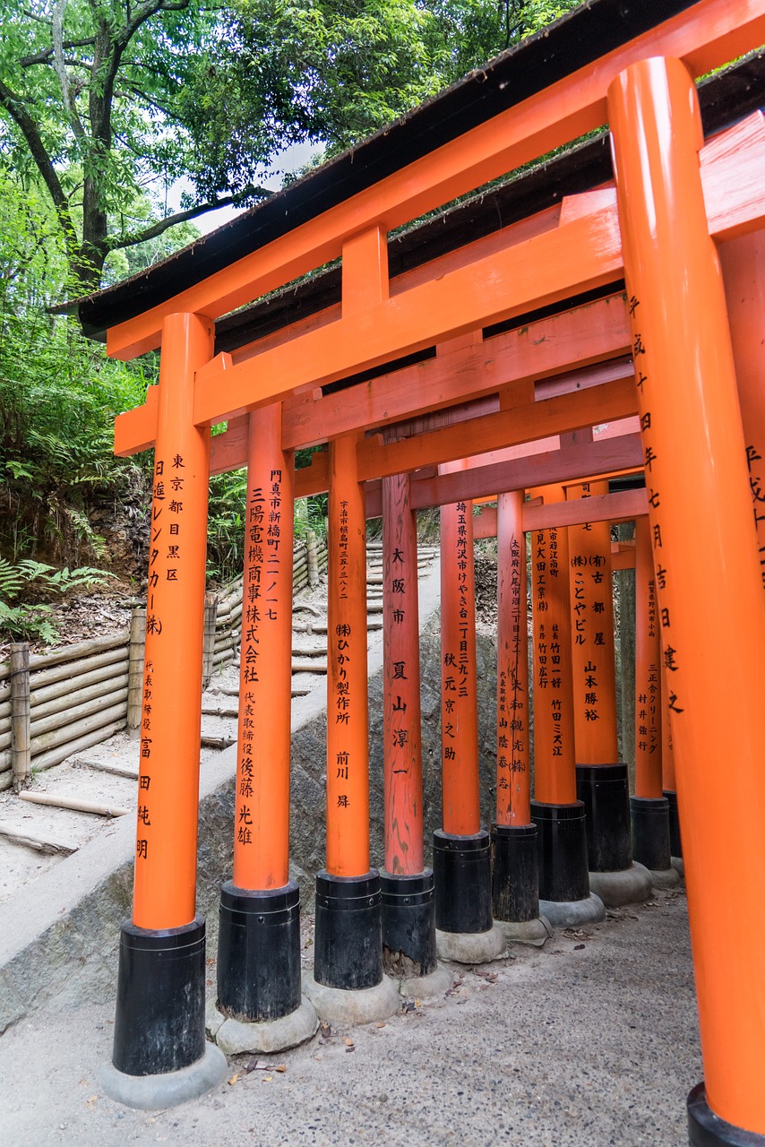 Fushimi Inari-Taisha Šventovė, Japonija, Kyoto, Fushimi, Inari, Orientyras, Žinomas, Kelionė, Japanese, Asija