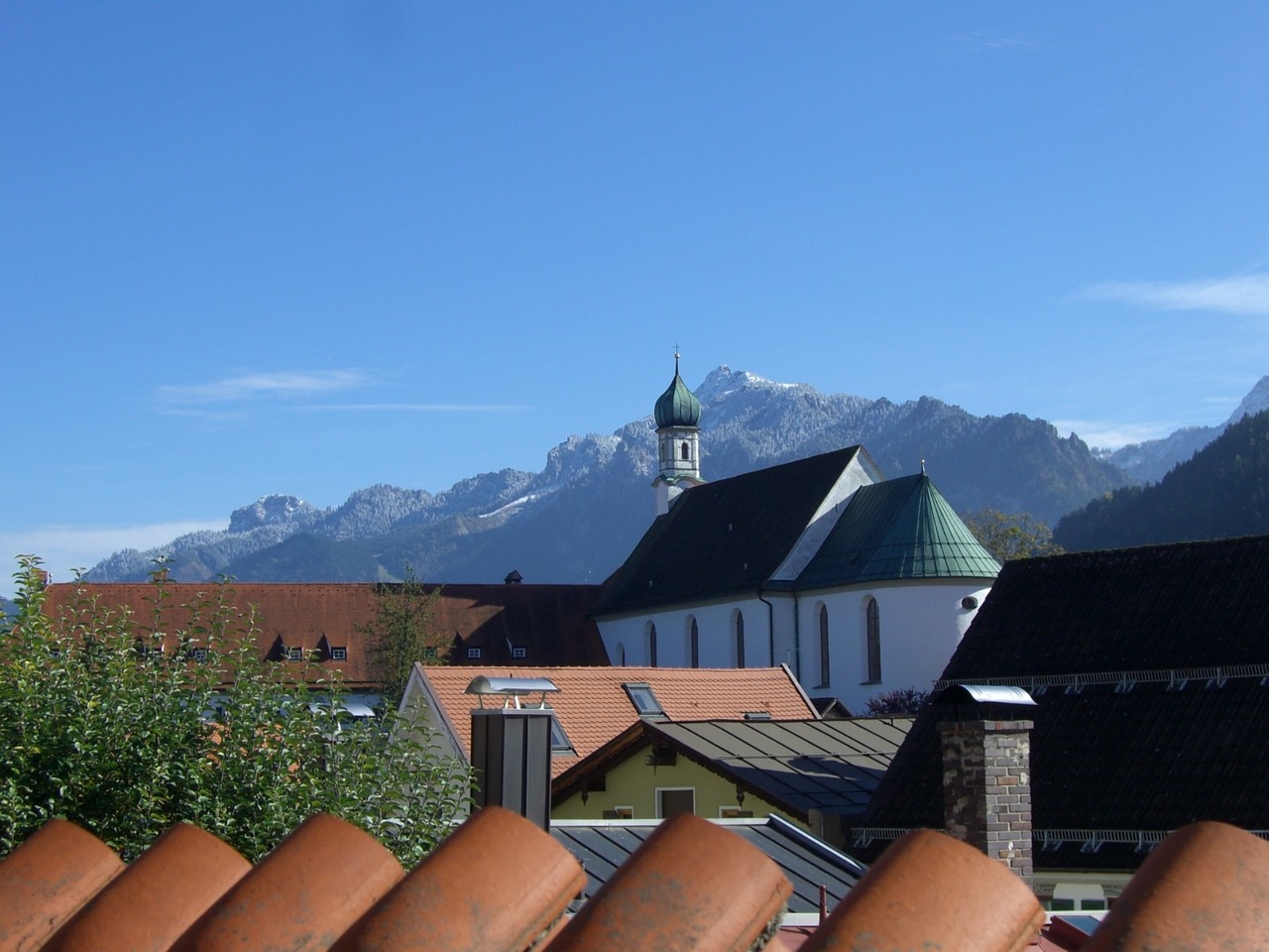 Füssen, Franciscan Bažnyčia, Kalnai, Allgäu, Nemokamos Nuotraukos,  Nemokama Licenzija