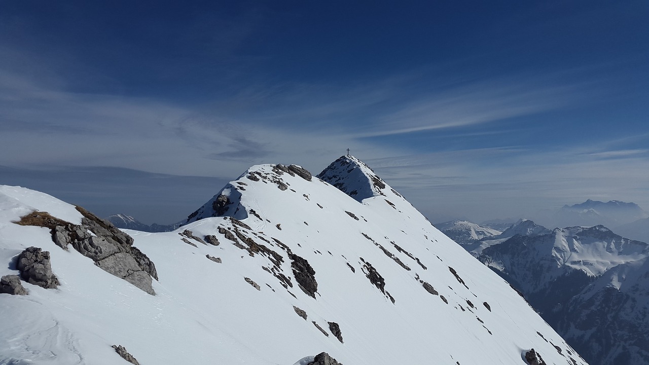 Gaishorn, Alpių, Tannheimer Kalnai, Kalnas, Allgäu, Aukščiausiojo Lygio Susitikimas, Uolingas, Austria, Allgäu Alpės, Sniegas