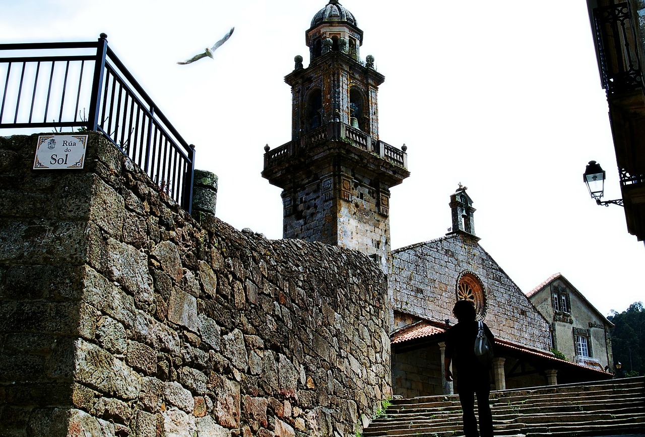 Galicia, Žuvėdros, Bažnyčia, Architektūra, Skrydis, Taika, Vaikščioti, Laiptai, Skristi, Skristi
