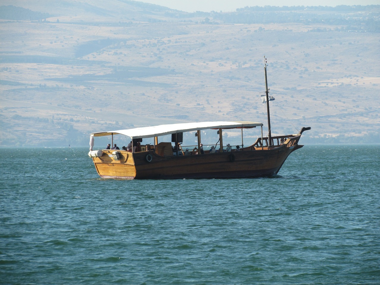 Galilėja, Valtis, Izraelis, Tiberius, Vanduo, Jūra, Ežeras, Vandenynas, Kraštovaizdis, Dykuma