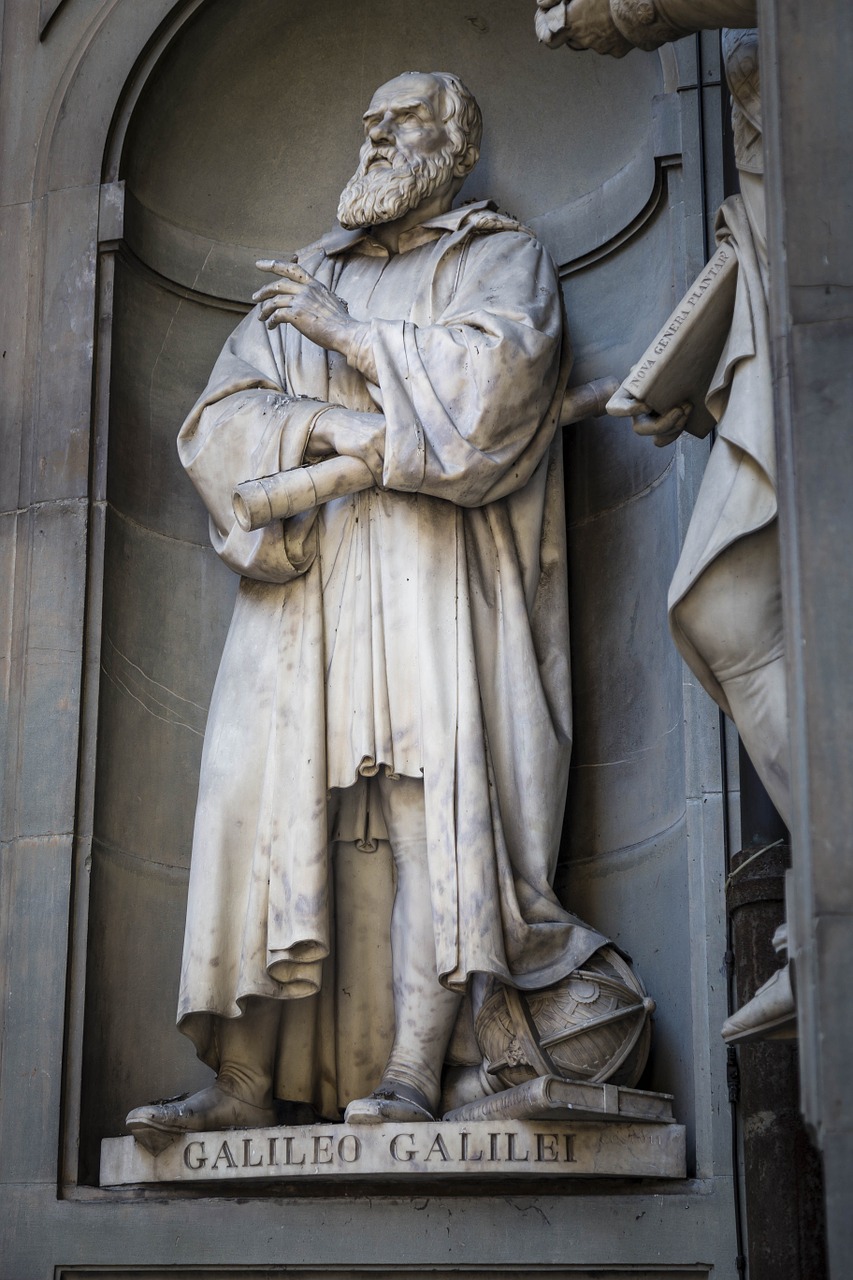 Galileo, Statula, Florencija, Italy, Paminklas, Astronomas, Mokslas, Orientyras, Ispanų, Kelionė
