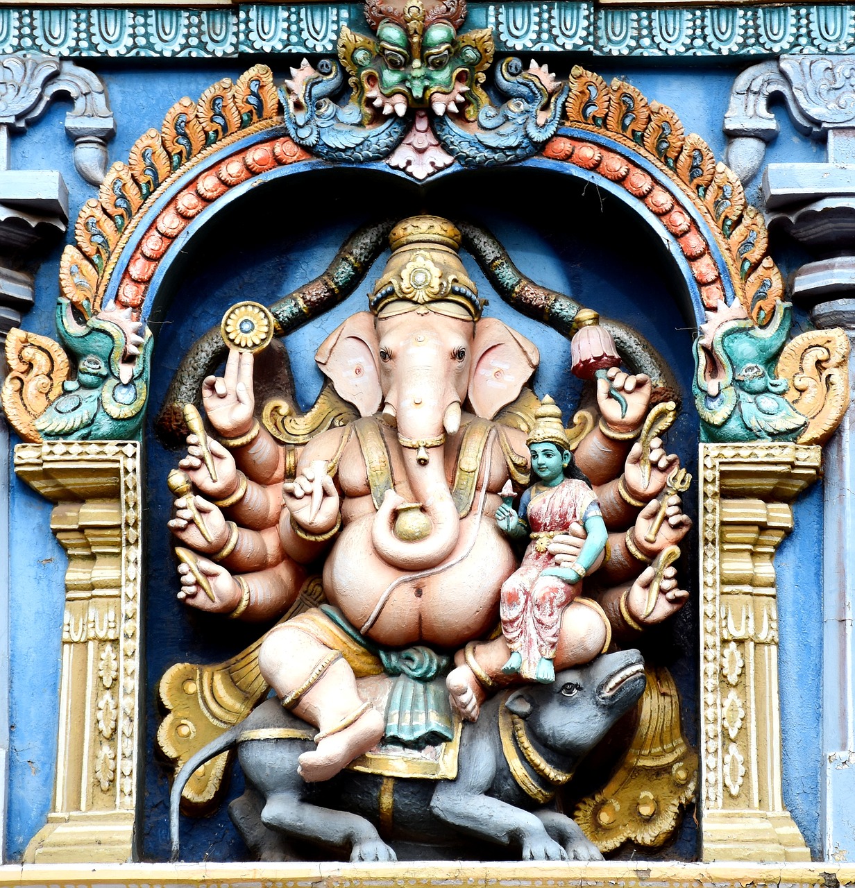 Ganesha, Parvathi Devi, Madurajus, Meenakshi Ammano Šventykla, Kultūra, Tradicija, Paveldas, Nemokamos Nuotraukos,  Nemokama Licenzija