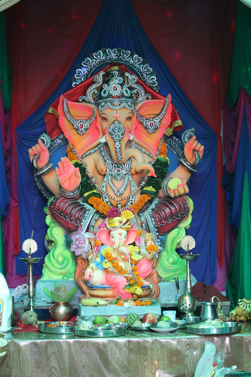 Ganesha, Mumbajus, Festivalis, Idolas, Hindu, Indija, Nemokamos Nuotraukos,  Nemokama Licenzija