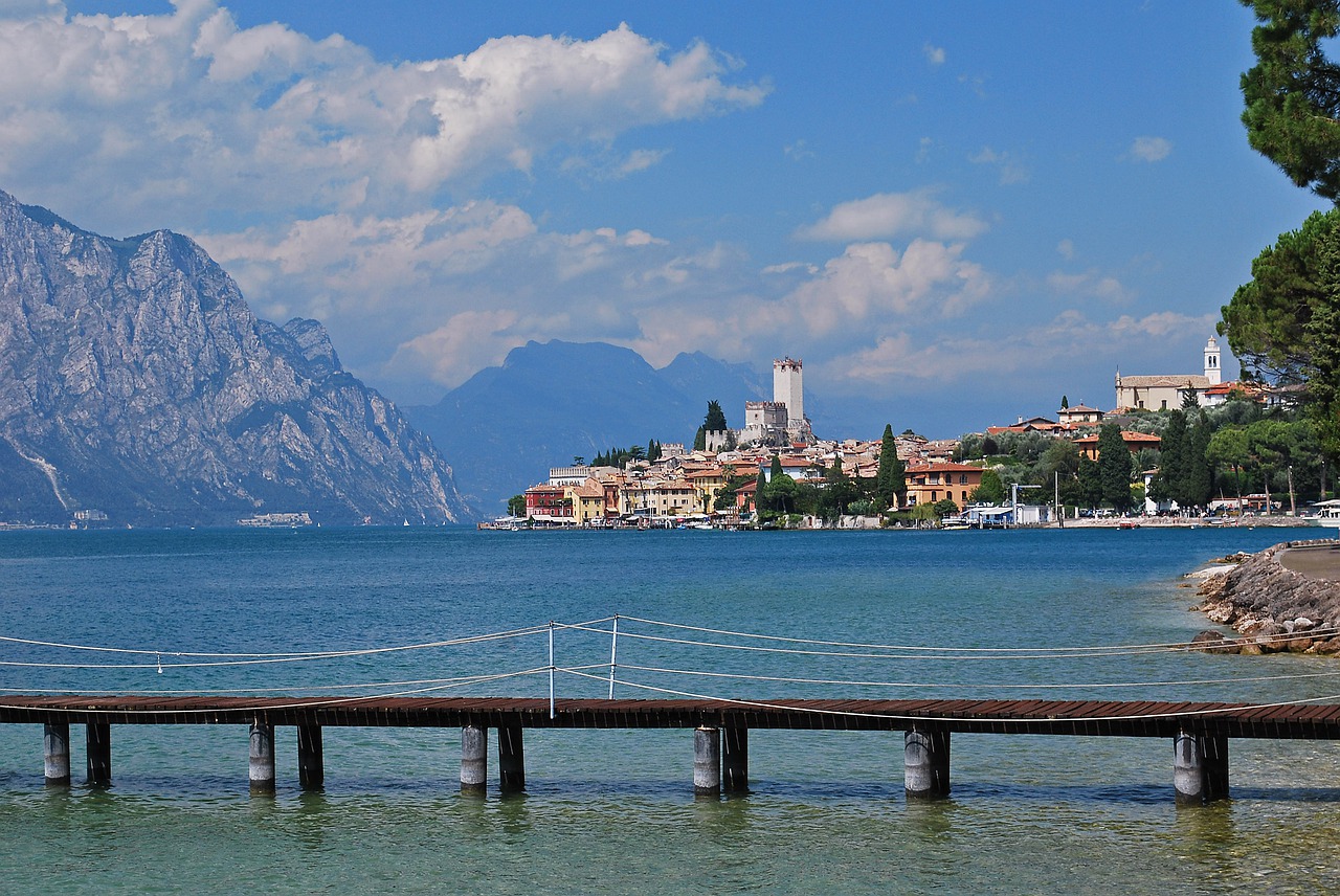 Garda, Italy, Malcesine, Ežeras, Europa, Kelionė, Atostogos, Kraštovaizdis, Lago, Turizmas