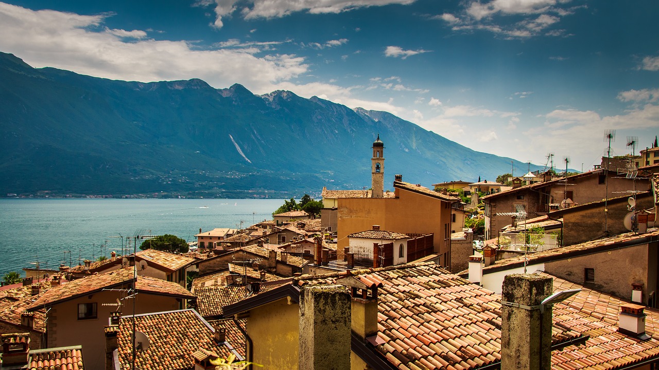 Garda,  Panorama,  Italija,  Ežeras,  Kalnai,  Atostogos,  Pobūdį,  Kraštovaizdis,  Peržiūrėti,  Riva