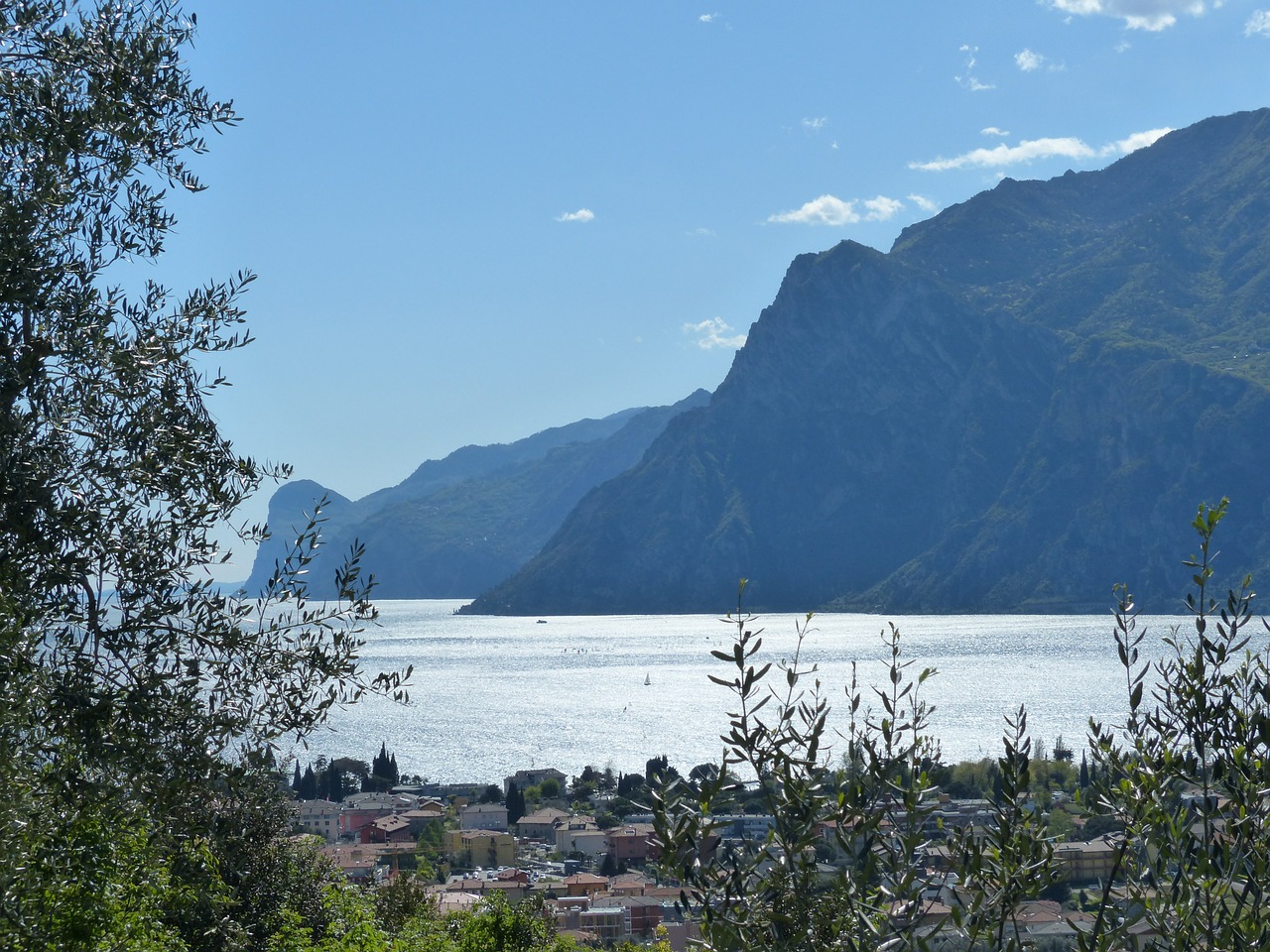 Garda, Monte Cas, Punta Dei Larici, Kalnai, Garda Kalnai, Perspektyva, Ežeras, Šventė, Torbole, Kraštovaizdis