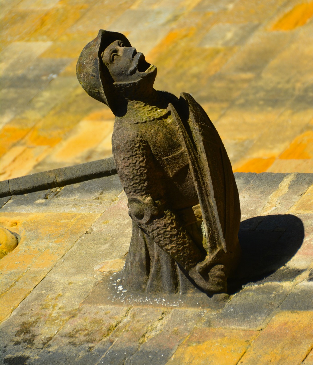 Gargoyle, Riteris, Kareivis, Viduramžių, Gotika, Pastatas, Architektūra, Akmuo, Kelionė, Europa