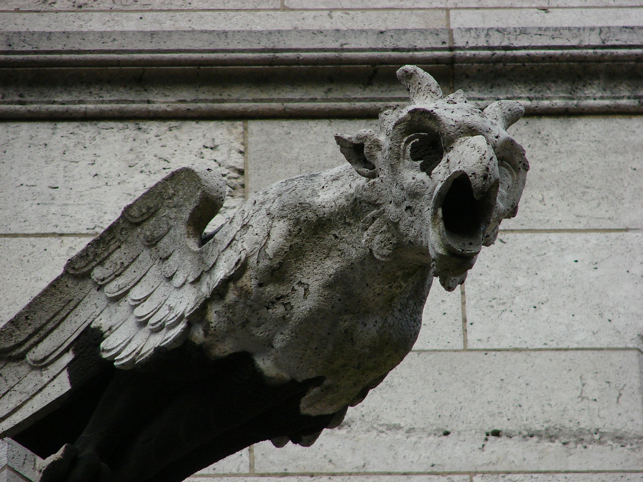 Gargoyle, Sacre-Coeur, Paris, France, Architektūra, Pasišventusi Širdis, Montmartras, Nemokamos Nuotraukos,  Nemokama Licenzija