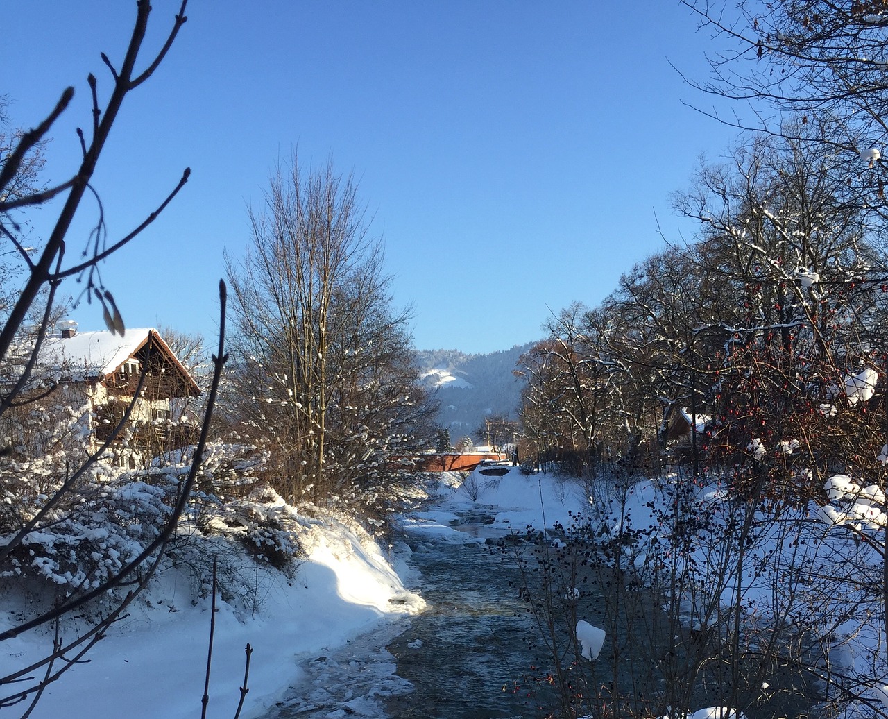 Garmisch, Partnach, Žiema, Nemokamos Nuotraukos,  Nemokama Licenzija