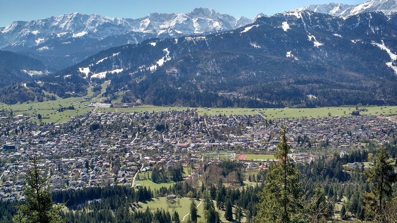 Garmisch-Partenkirchen,  Vokietija,  Alpės,  Kalnai, Nemokamos Nuotraukos,  Nemokama Licenzija