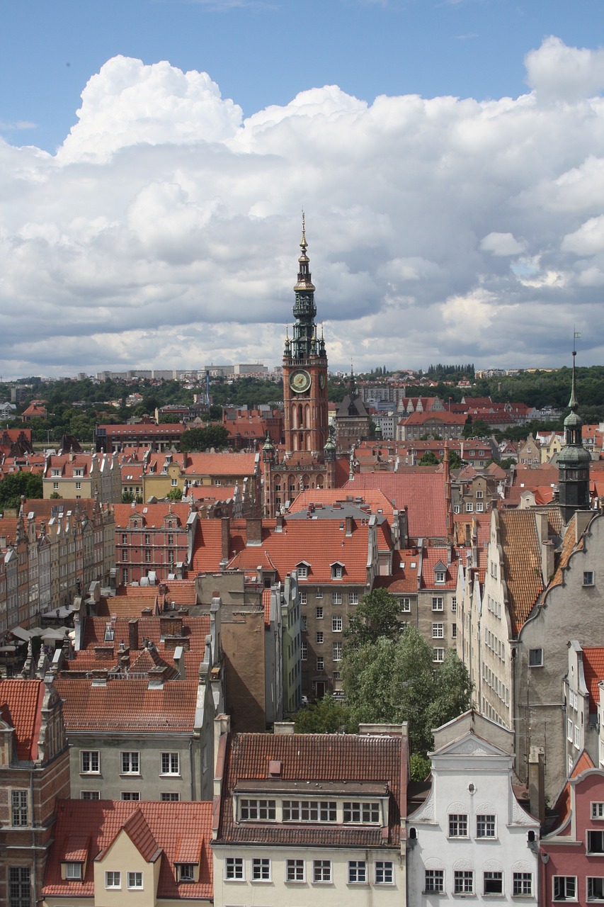 Gdanskas, Lenkija, Lankytinos Vietos, Centras, Istorija, Bokštas, Architektūra, Miesto Centras, Istorinis, Pastatas