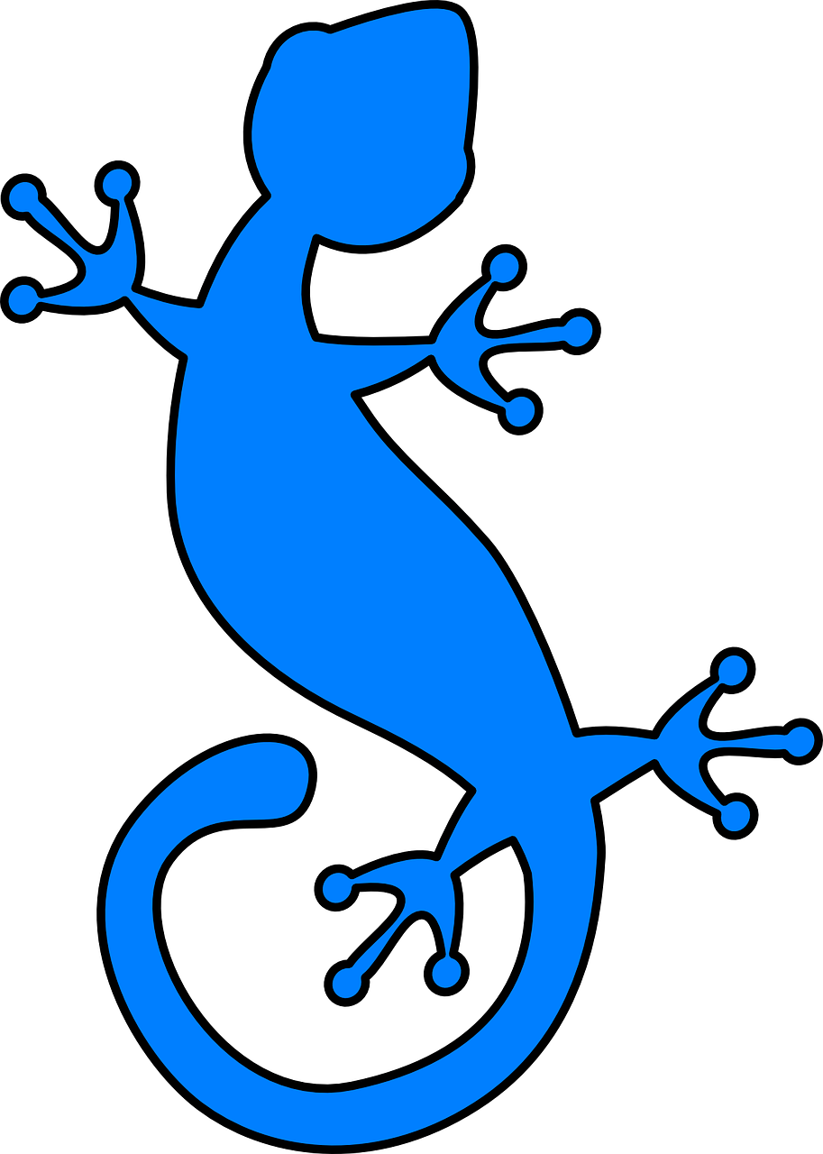 Gecko, Driežas, Iguana, Ropliai, Mėlynas, Nemokama Vektorinė Grafika, Nemokamos Nuotraukos,  Nemokama Licenzija