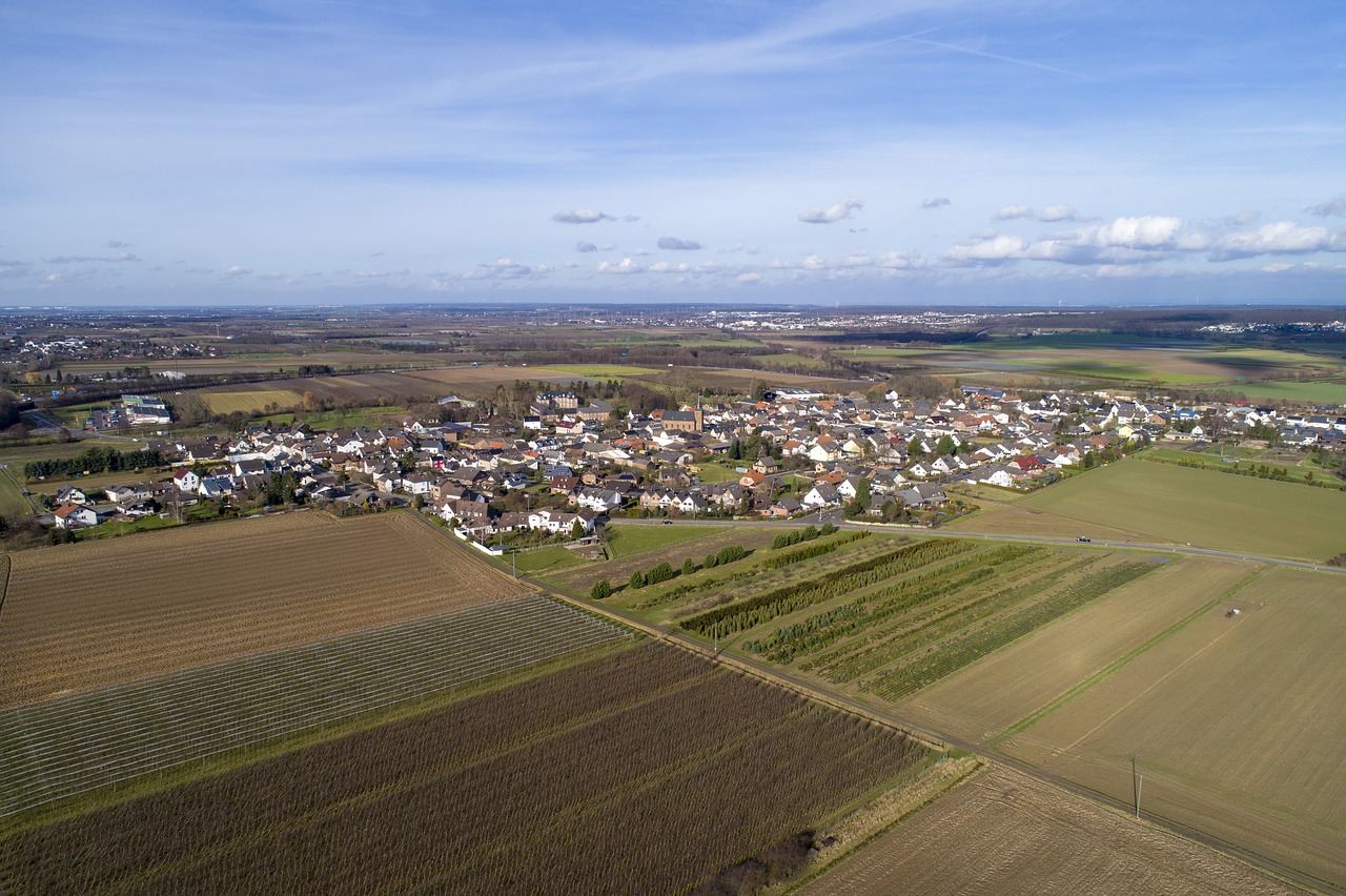 Gelsdorf,  Vokietija,  Kaimas,  Vieta,  Kraštovaizdis,  Aero Vaizdas,  Sachsen, Nemokamos Nuotraukos,  Nemokama Licenzija