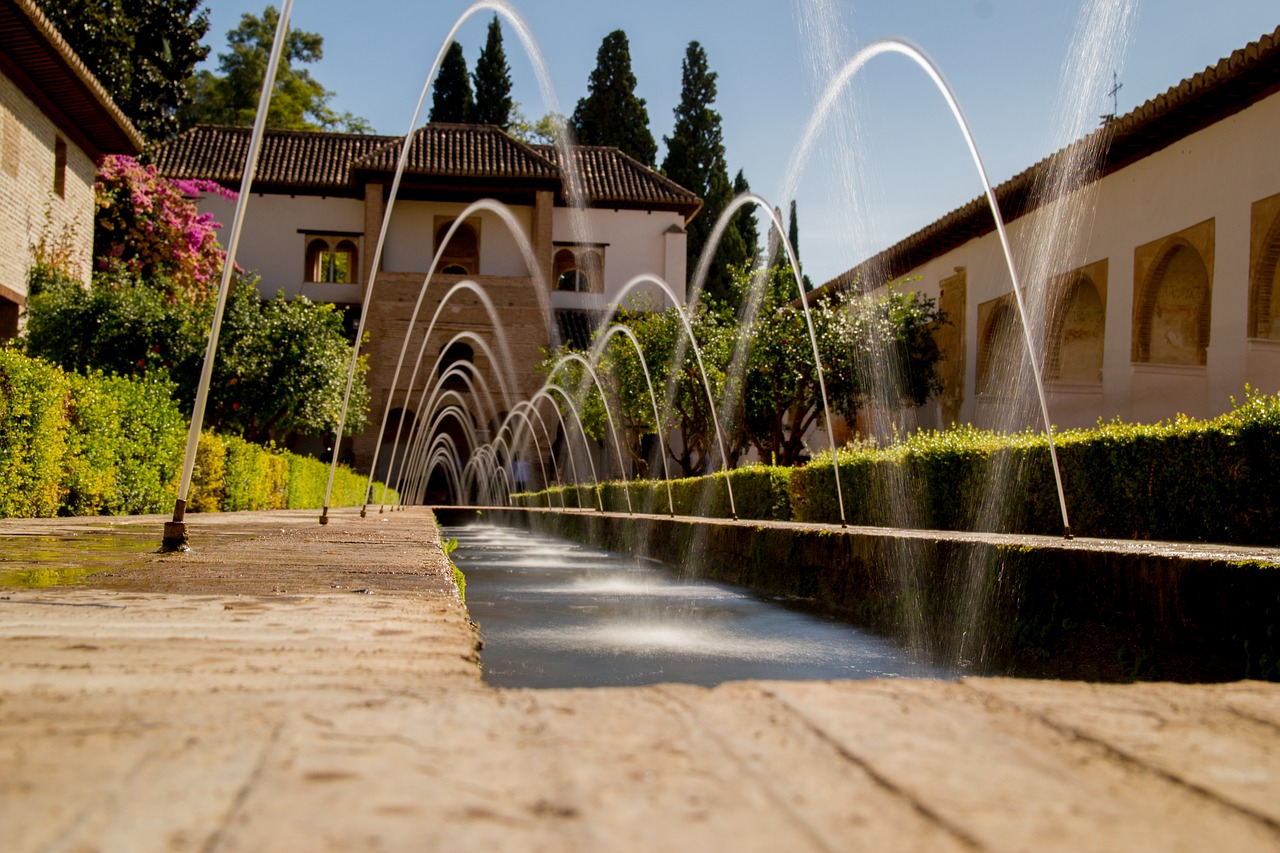 Generalife, Granada, Architektūra, Alhambra, Ispanija, Paminklai, Andalūzija, Miestas, Sodai, Musulmono Menas