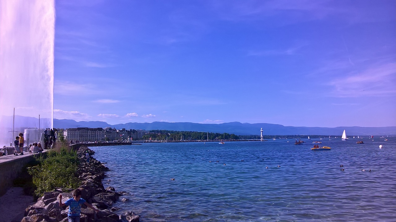Geneva, Ežeras, Šveicarija, Nemokamos Nuotraukos,  Nemokama Licenzija