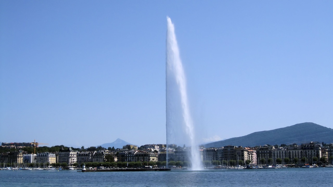 Ženevos,  Ženevos Ežeras,  Vandens Srovė,  Rade, Nemokamos Nuotraukos,  Nemokama Licenzija